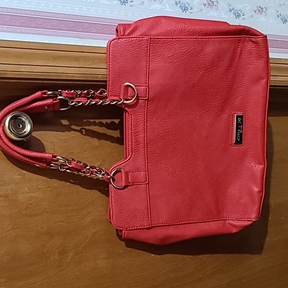 Olivia + Joy Handbags - Olivia + Joy Red Satchel Purse